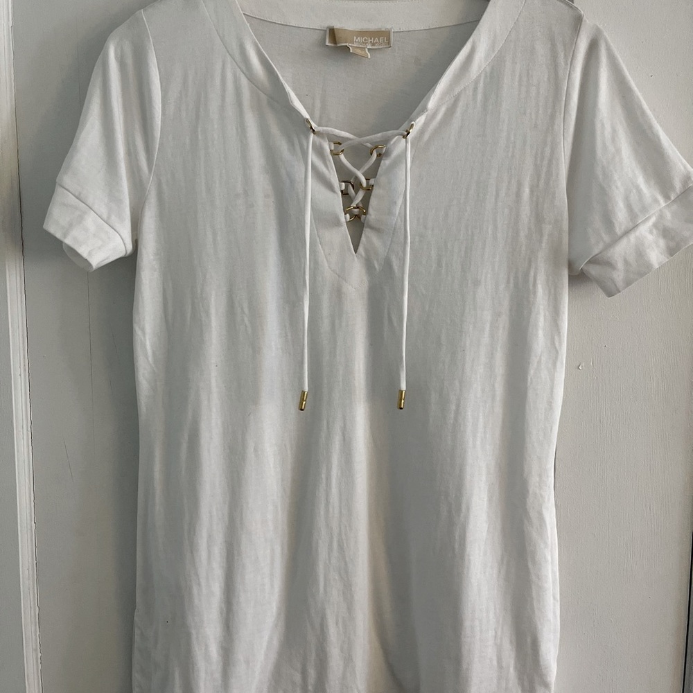 Michael Kors dressy white Tshirt